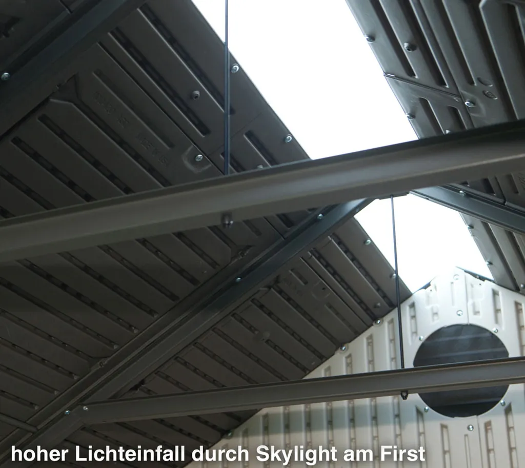 Lifetime Kunststoff Gerätehaus Jubiläumshaus Grau 244x305x244 Cm 7 Lifetime Kunststoff Gerätehaus Jubiläumshaus Grau 244x305x244 Cm – Bild 5