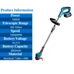 1500W Elektrorasenmäher Akku Rasenmäher Mit Rolle Und 2 Batterien 13 1500W Elektrorasenmäher Akku Rasenmäher Mit Rolle Und 2 Batterien -Günstiges Laube Lust Geschäft d11e957dd943e1c839b89cf4aa671250
