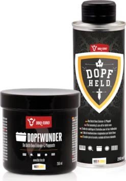 BBQ-Toro Dutch Oven Pflege Set | Mit DOPFWUNDER + DOPFHELD
