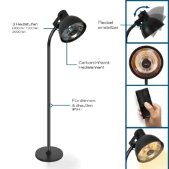 Heizstrahler Heizpilz Infrarot Heizung Wärmestrahler Standheizer 2000W Hoberg -Günstiges Laube Lust Geschäft d1f6c6d19038c5db992a2b35d8ac2033