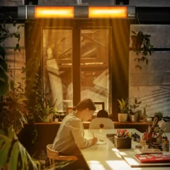 TRESKO Infrarot Heizstrahler 3000W Schwarz Mit Fernbedienung | Wärmestrahler Terrasse Elektrisch Mit 3 Heizstufen | Terrassenstrahler Innen & Außen | Wand-Heizstrahler Infrarotstrahler Quarzstrahler Wickeltischstrahler -Günstiges Laube Lust Geschäft d2181e9b397f0176b7b8ab54af36f8ab