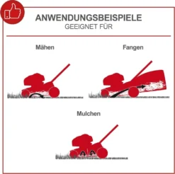 SCHEPPACH MS173-51 4 In 1 Benzin-Rasenmäher - 51cm Schnitt - 173cc -Günstiges Laube Lust Geschäft d2511f363eae81c16e4159ec7e18d2ed