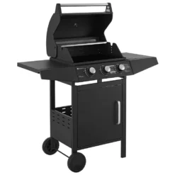 Juskys BBQ Gasgrill Louisiana 8,1 KW Mit 3 Brenner, Grillrost, Deckel Mit Thermometer, Warmhalterost & Seitenablagen – Grillwagen Mit Stahl Korpus -Günstiges Laube Lust Geschäft d2d845bd797912eed0b9e63db1b16bdc