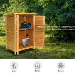 MCombo Gartenschrank Gerätehaus Geräteschuppen Garten Schuppen Schrank Holz 1200 -Günstiges Laube Lust Geschäft d346abcc4ee92fe74596b353b9628baa