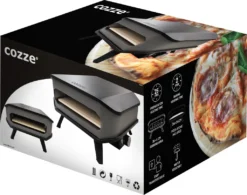 COZZE® 90348 Pizza-Gas-Ofen Profi Bis 400° Grad Mit 34x34 Cm Pizzastein - Tragbarer Pizzaofen Steinofen-Pizza Für Terrasse, Balkon Garten Camping -Günstiges Laube Lust Geschäft d35d10ad3052b4116ece7328619926ea