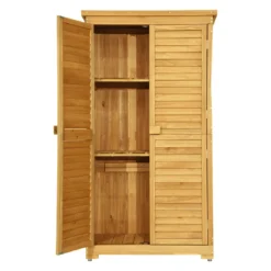 MCombo Gartenschrank Gerätehaus Geräteschuppen Garten Schuppen Schrank Holz 0870 -Günstiges Laube Lust Geschäft d3b67d1e969a3dbc332e93abd40dd664