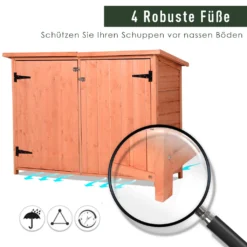 Outsunny Gartenhaus, Gerätehaus Mit 3 Fächern, Geräteschuppen Mit Fachböden, 2 Türen, Asphaltdach, Massivholz Natur 128 X 50 X 82/90 Cm 18 Outsunny Gartenhaus, Gerätehaus Mit 3 Fächern, Geräteschuppen Mit Fachböden, 2 Türen, Asphaltdach, Massivholz Natur 128 X 50 X 82/90 Cm -Günstiges Laube Lust Geschäft d4055823599ee62e8e4c946b317dc36f