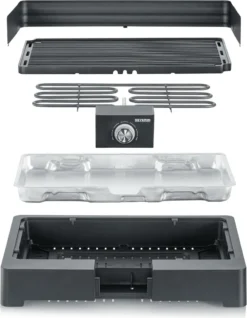 SEVERIN Tischgrill PG 8562 2.200 Watt Schwarz -Günstiges Laube Lust Geschäft d41107fada894d294e7942683cbc918c