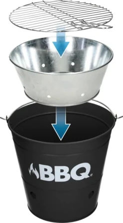 ECD Germany Grilleimer Ø 25cm Mit Grillrost Und Tragegriff, Eimergrill Aus Edelstahl In Matt Schwarz, Minigrill Mit Belüftung, Campinggrill Holzkohlegrill BBQ Grill Picknickgrill Grillkübel Feuerkübel 12 ECD Germany Grilleimer Ø 25cm Mit Grillrost Und Tragegriff, Eimergrill Aus Edelstahl In Matt Schwarz, Minigrill Mit Belüftung, Campinggrill Holzkohlegrill BBQ Grill Picknickgrill Grillkübel Feuerkübel -Günstiges Laube Lust Geschäft d441f702ecf71d2874f80ccd749098cd