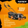 FUXTEC Benzin Rasenmäher FX-RM5196PRO 51cm Schnittbreite Mäher 6PS Benzinmäher