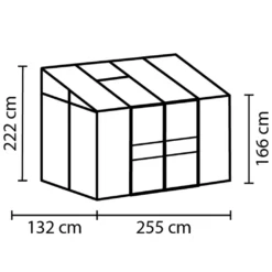 Vitavia Anlehn-Gewächshaus "Styx 3300" Aluminium Eloxiert 3,3 M² 4 Mm HKP -Günstiges Laube Lust Geschäft d55cda793f5ce1acb4548f876325c1c7