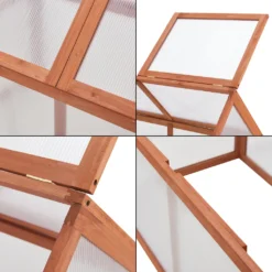 Frühbeet Duiven Mini Gewächshaus Aus Holz 100 X 55 Cm Frühbeetkasten Pflanzenbeet Kiefernholz Polycarbonat -Günstiges Laube Lust Geschäft d6331293dc1c80992a9f24a9b66540e5