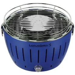 LotusGrill G-280 Holzkohlegrill 26cm Tiefblau Mit USB Anschluss