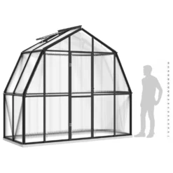 VidaXL Gewächshaus Mit Fundamentrahmen Anthrazit 3,3 M² Aluminimum -Günstiges Laube Lust Geschäft d66102542e1cbf367415da0f15f41038