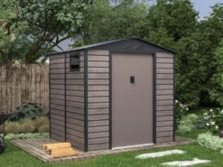 Gartenhaus Gerätehaus - 4,15 M² - Stahl - Holz-Optik - ADELMO 9 Gartenhaus Gerätehaus - 4,15 M² - Stahl - Holz-Optik - ADELMO -Günstiges Laube Lust Geschäft d75e8f07f2f5e4f5c6a52a1d89050c5d