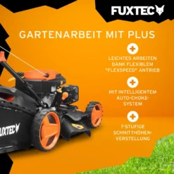FUXTEC Benzin Rasenmäher FX-RM5196PRO 51cm Schnittbreite Mäher 6PS Benzinmäher -Günstiges Laube Lust Geschäft d7d8dddf191eeb0d739d83bc01fd2ada