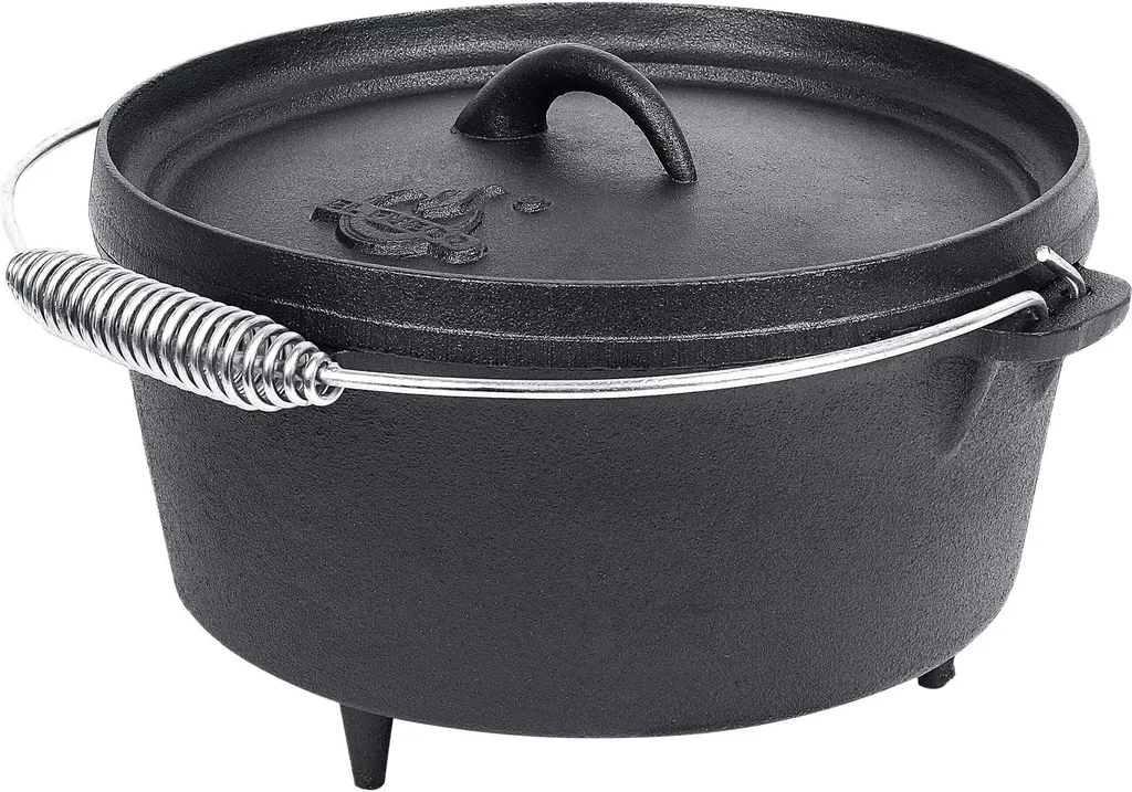 El Fuego Dutch Oven Schwarz Kasan Gusseisen Mit Deckelheber 8,46 Liter (AY463) 7 El Fuego Dutch Oven Schwarz Kasan Gusseisen Mit Deckelheber 8,46 Liter (AY463) – Bild 5