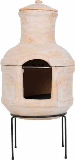 RedFire Gartenkamin Lima Ton Strohfarben