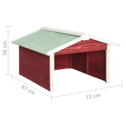 VidaXL Roboter-Rasenmäher Garage 72x87x50 Cm Rot Weiß Tannenholz -Günstiges Laube Lust Geschäft d8ee5ee09023658ee235e1d7ab0f9f9b