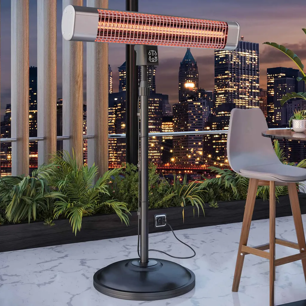 ROBERTO | Stand Heizstrahler | Edelstahl | 2400W | 3 Heizstufen | Infrarot Wärmestrahler, Infrarotstrahler 3 ROBERTO | Stand Heizstrahler | Edelstahl | 2400W | 3 Heizstufen | Infrarot Wärmestrahler, Infrarotstrahler