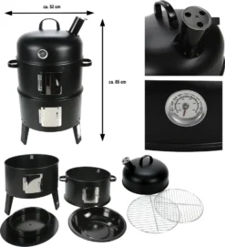 Garden Pleasure Holzkohle Grill Barbecue Räucherofen Grilltonne Smoker Garten -Günstiges Laube Lust Geschäft d99a69ddf7d920af8a046dd20c3e09c2