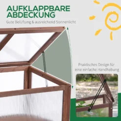 Outsunny Hochbeet Aus Holz Frühbeet Gewächstisch Kräuterbeet Pflanzkasten Für Garten, Balkon Und Terrasse Braun Tannenholz PC-Platte 90 X 50 X 93 Cm 12 Outsunny Hochbeet Aus Holz Frühbeet Gewächstisch Kräuterbeet Pflanzkasten Für Garten, Balkon Und Terrasse Braun Tannenholz PC-Platte 90 X 50 X 93 Cm -Günstiges Laube Lust Geschäft d9d3ab7e57e9b83296fc1719ed48023c