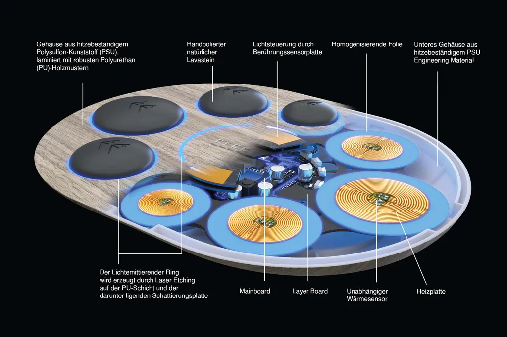 ELEEELS S1 Hot Stone Massage, Elektrisch, 8 Basalt Steine, Wärmetherapie 7 ELEEELS S1 Hot Stone Massage, Elektrisch, 8 Basalt Steine, Wärmetherapie – Bild 5