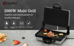 Kontaktgrill, Scheffler 2000W Optigrill, Multi Grill, Lahmacun Makinasi, Grill, Toaster, Brotmaschine, Edelstahl Tischgrill Mit Grill, Brotbackform, Kasserolle, Antihaft-Beschichtung -Günstiges Laube Lust Geschäft daef0f104e060e4457fafd9e1c630f57