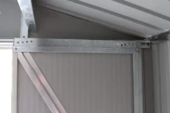 COSTWAY Metall Gerätehaus Inkl. Metallfundament 213x127x185cm Gartenhaus Geräteschuppen Garten Schuppen Dunkelgrün -Günstiges Laube Lust Geschäft db86572b92705d748d179faf33f7f405