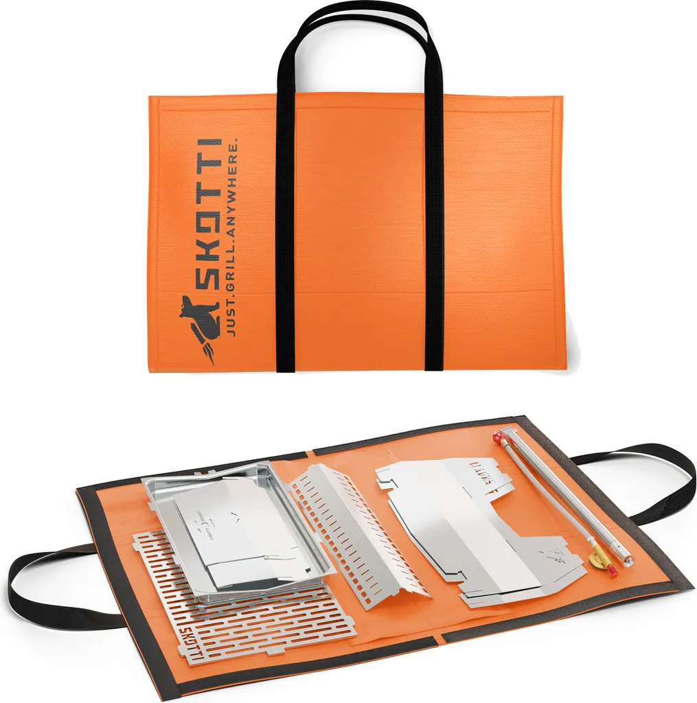 SKOTTI Gasgrill + 4 X 500g Kartusche In SET - Ready-to-go #grill.einfach.überall - Edelstahl 9 SKOTTI Gasgrill + 4 X 500g Kartusche In SET - Ready-to-go #grill.einfach.überall - Edelstahl – Bild 7