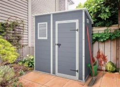 Keter Manor Pent Geräteschuppen B 183,5 X T 111 X H 200 Cm Gartenschuppen, Farbe Grau -Günstiges Laube Lust Geschäft ddda26247b54a3661c288d27b6c39530