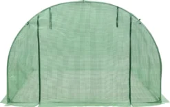 Gewächshaustunnel Dornbirn 300x300x200cm Treibhaus PE-Gitterfolie Grün -Günstiges Laube Lust Geschäft de5ec122a46281a95fc8974fb1d686de