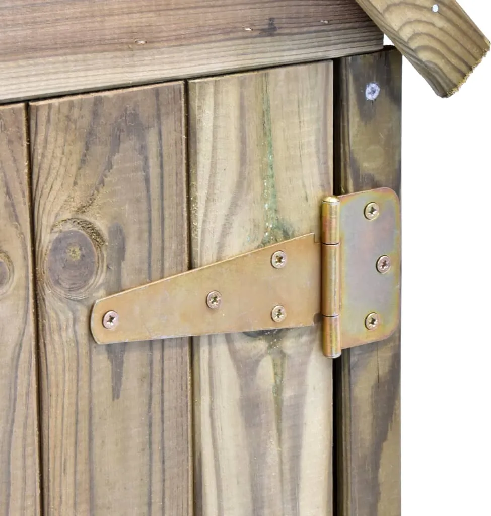 VidaXL Garten-Geräteschuppen Mit Tür 77x28x178 Cm Kiefer Imprägniert 7 VidaXL Garten-Geräteschuppen Mit Tür 77x28x178 Cm Kiefer Imprägniert – Bild 5