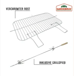 Grillwagen Holzkohlegrill BBQ Grill Inkl. Räder Ablagen Grillspieß Windschutz Garten Terrasse Campingrill Fahrbar -Günstiges Laube Lust Geschäft dec19ea99602f705dc235e5b4c499379