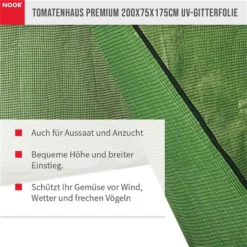 Tomatenhaus Premium 200x75x175cm UV-Gitterfolie -Günstiges Laube Lust Geschäft df81e60ca431220d74d5c86de016ccbd
