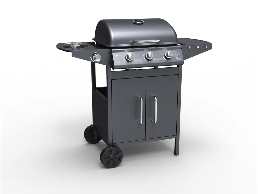 Tepro Gasgrill "Tarboro" 3-Brenner Mit Seitenkocher 11 Tepro Gasgrill "Tarboro" 3-Brenner Mit Seitenkocher – Bild 9