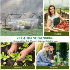 Outsunny Foliegewächshaus Mit Fenster PVC Treibhaus Tomatenhaus Frühbeet 120 X 60 X 60 Cm Transparent -Günstiges Laube Lust Geschäft df8f717ba7f3aa61b611bbed02db86b3