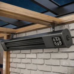 FERNANDO | Deckenheizstrahler | Schwarz | 3000W | 3 Heizstufen | Heizstrahler Decke, Infrarotstrahler Terrasse -Günstiges Laube Lust Geschäft df9b4ab739f5345ad8234d76e6c60ee4