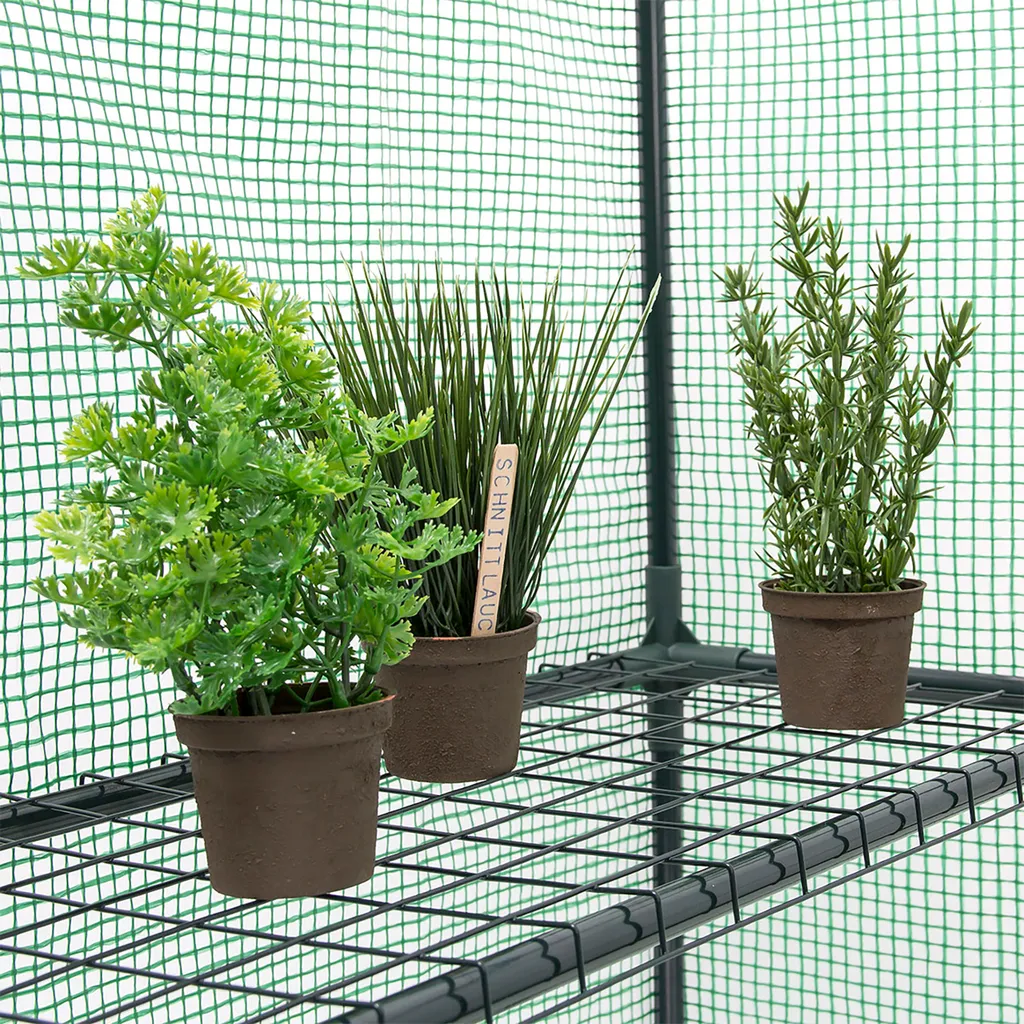 Relaxdays Foliengewächshaus Mit Regalen 7 Relaxdays Foliengewächshaus Mit Regalen – Bild 5