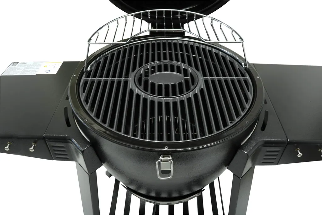 Grill Holzkohlegrill Grillwagen BBQ Barbecue Gusseisen Schwarz GRILLCHEF Kamado 14 Grill Holzkohlegrill Grillwagen BBQ Barbecue Gusseisen Schwarz GRILLCHEF Kamado – Bild 12