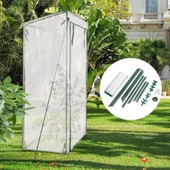 ONVAYA® Tomatenhaus | Foliengewächshaus Für Tomaten | Gewächshaus Aus Folie & Stahlrohr | Tomatengewächshaus Mit Stabilem Stahlrahmen & UV-beständiger Folie -Günstiges Laube Lust Geschäft e2b412e3233013ea62af50c520d42178