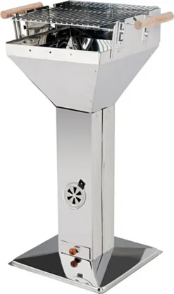 Holzkohle BBQ Grill Trichtergrill Edelstahl