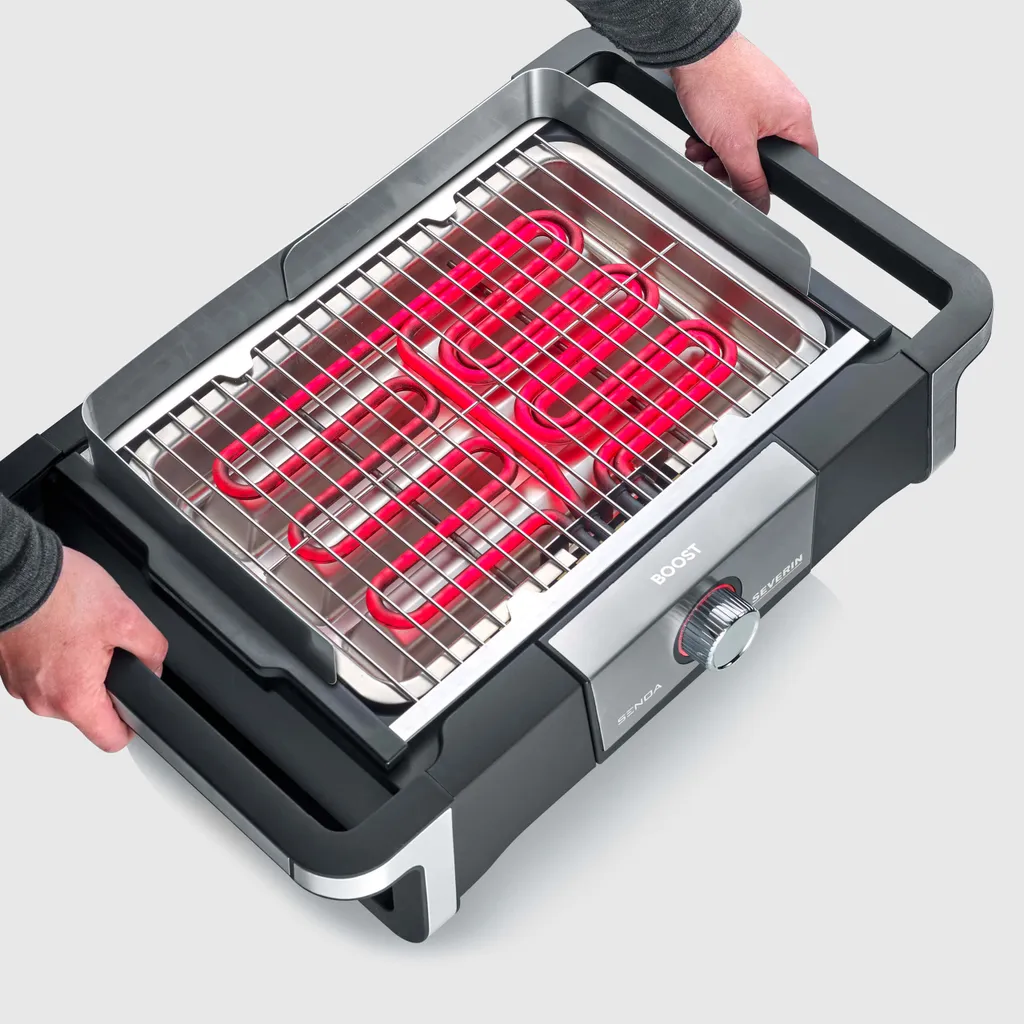 Severin PG 8113 Senoa Boost Tischgrill 3000W Safe-Touch Thermostat Grillrost 6 Severin PG 8113 Senoa Boost Tischgrill 3000W Safe-Touch Thermostat Grillrost – Bild 4
