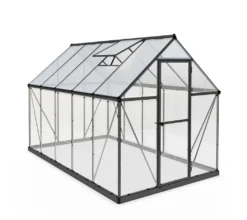 Palram Aluminium Gewächshaus 1,9x3,1 M Set Hybrid 6x10 Grau Treibhaus Anzuchthaus Tomatenhaus Pflanzhaus -Günstiges Laube Lust Geschäft e3767f4e9f1ca6f75e5e5f2066957f44