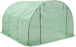 Gewächshaustunnel Dornbirn 300x300x200cm Treibhaus PE-Gitterfolie Grün -Günstiges Laube Lust Geschäft e441eb0003f41a944a520de7539297a8