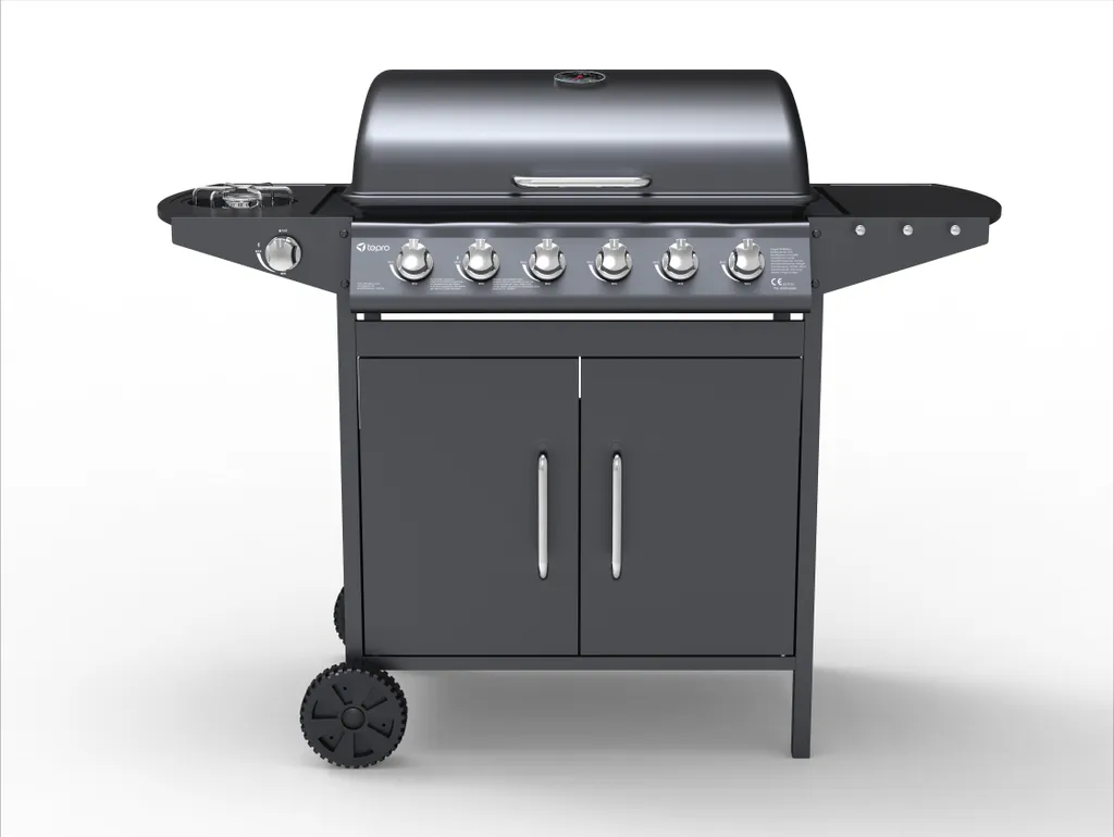 Tepro Gasgrill Tarboro 6+1, 6 Brenner Und Seitenbrenner 4 Tepro Gasgrill Tarboro 6+1, 6 Brenner Und Seitenbrenner – Bild 2