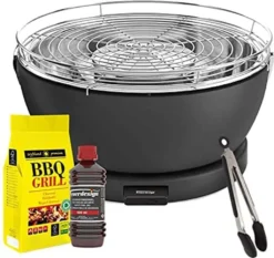 Holzkohle Tischgrill Rund Vesuvio Mit Aktivbelüftung -Günstiges Laube Lust Geschäft e4c48415c22250b5befcd1cf4b6b97e4