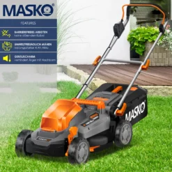 MASKO® Akku Rasenmäher ECO-X10 Inkl. Akkus Li-Ion Batterie 4 Ah & Doppel-Ladegerät – Rasentrimmer Schnittbreite, 25-75mm Schnitthöhenverstellung , Farbe:Schwarz / Orange, Größe:Schnittbreite 33cm 11 MASKO® Akku Rasenmäher ECO-X10 Inkl. Akkus Li-Ion Batterie 4 Ah & Doppel-Ladegerät – Rasentrimmer Schnittbreite, 25-75mm Schnitthöhenverstellung , Farbe:Schwarz / Orange, Größe:Schnittbreite 33cm -Günstiges Laube Lust Geschäft e5585f6dcfbe9b9ce1b6a59f47c386f1
