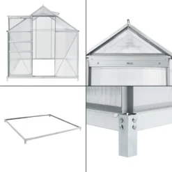 Gewächshaus Oisterwijk Glashaus Mit Fundament 250 X 190 Cm Gartengewächshaus Treibhaus Pavillon Aus Hohlkammerplatten 13 Gewächshaus Oisterwijk Glashaus Mit Fundament 250 X 190 Cm Gartengewächshaus Treibhaus Pavillon Aus Hohlkammerplatten -Günstiges Laube Lust Geschäft e56944f8684417e968a0e9623a895803