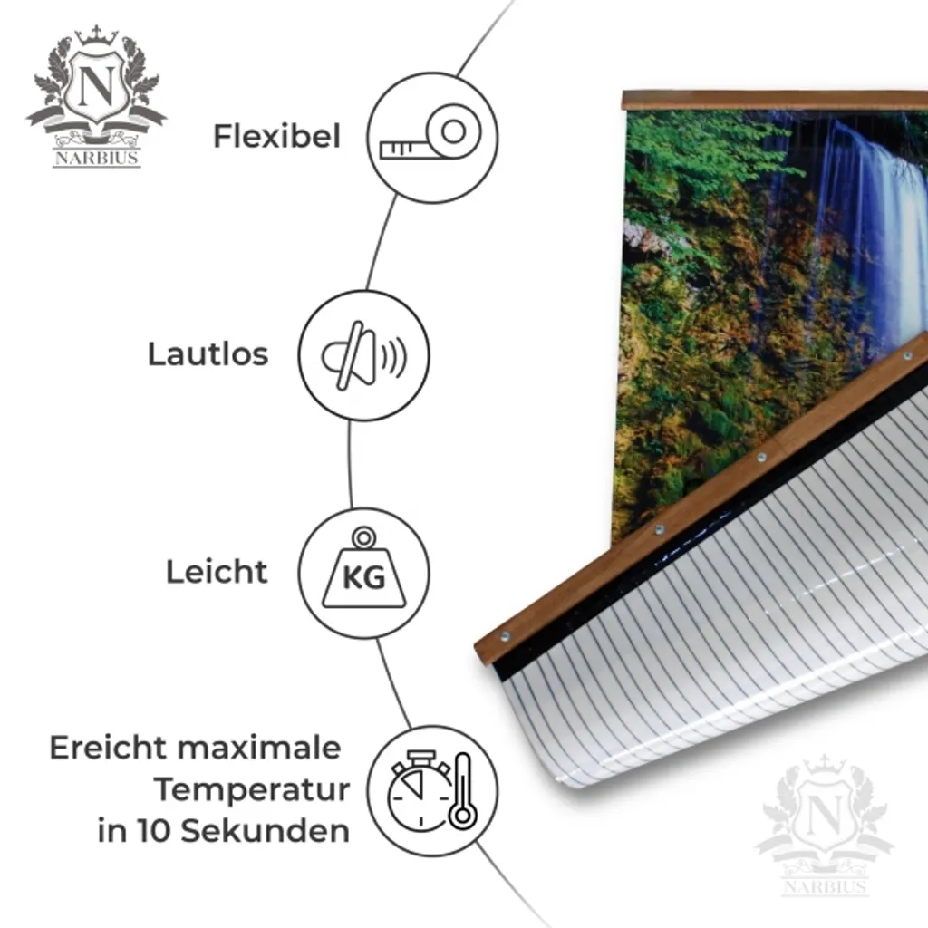 Infrarotheizung 500 Watt Bildheizung Heizbild Infrarot Bild Heizer Herbstwald 105 X 60 Cm A++ 5 Infrarotheizung 500 Watt Bildheizung Heizbild Infrarot Bild Heizer Herbstwald 105 X 60 Cm A++ – Bild 3